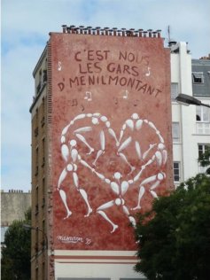 Fresque de Jrme Mesnager  Mnilmontant