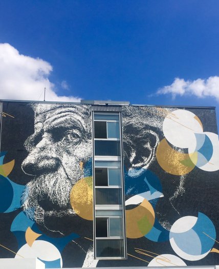 Fresque par Daniel Eime - parc de la Bergre Bobigny
