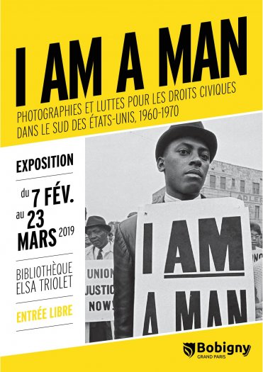 Expo photo I am a man à Bobigny, la lutte des noirs aux USA