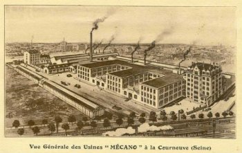 Vue générale des usines Mécano La Courneuve
