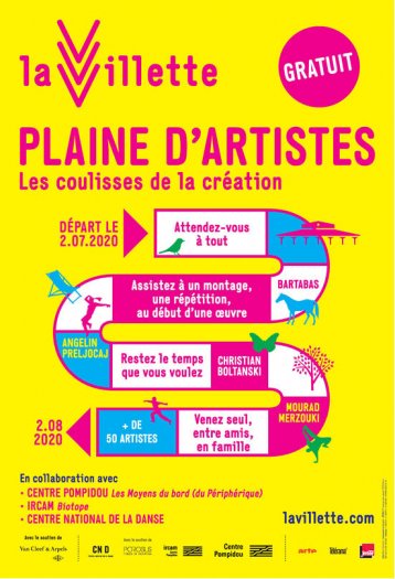 Plaine d'artistes  la Villette - t 2020