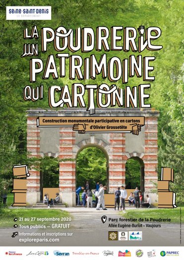 Affiche oeuvre monumentale Olivier Grossetete Poudrerie 2020 