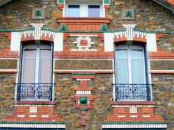 Faade dcore d'un pavillon d'Aulnay-sous-Bois  Conseil Dpartemental de la Seine-Saint-Denis