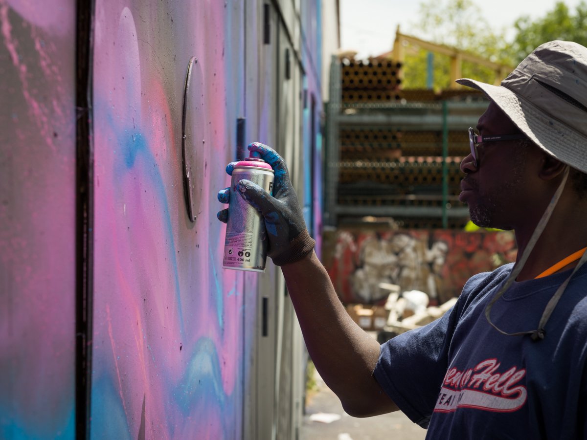 Hommage au street artiste Batsh