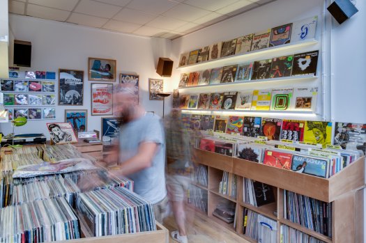 Panorama Records, disquaire au marché Dauphine © Fernando Perez
