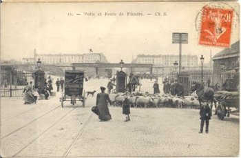Porte et Route de Flandre. Service des archives Aubervilliers