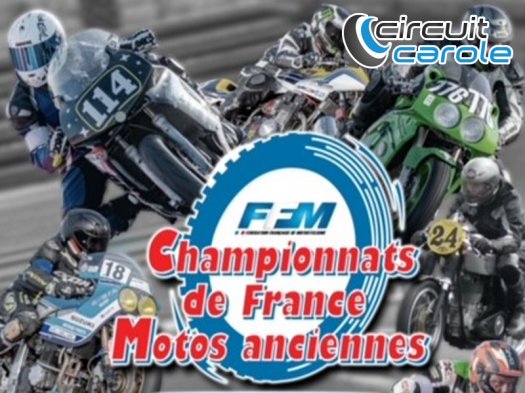 Championnat de France motos anciennes au Circuit Carole