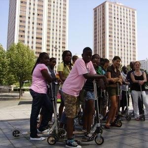 Visite de Belleville  trottinette