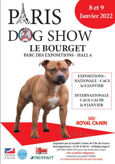 Paris Dog Show 2022 - janvier - Parc expo Bourget