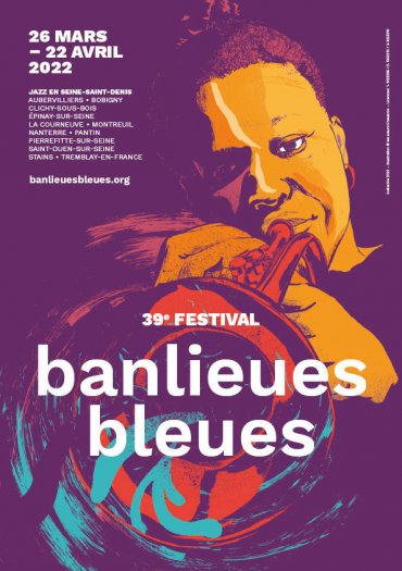 Banlieues Bleues festival 2022 - affiche