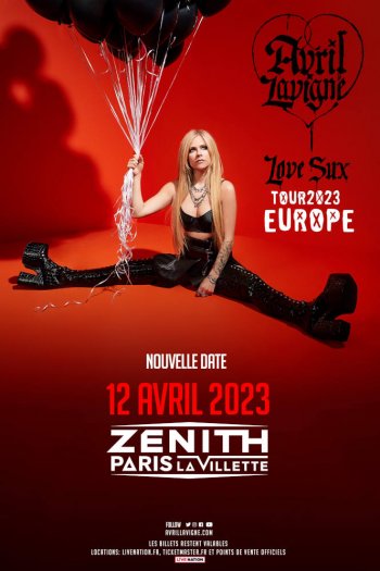 Avril Lavigne en concert Zénith de Paris - 2023