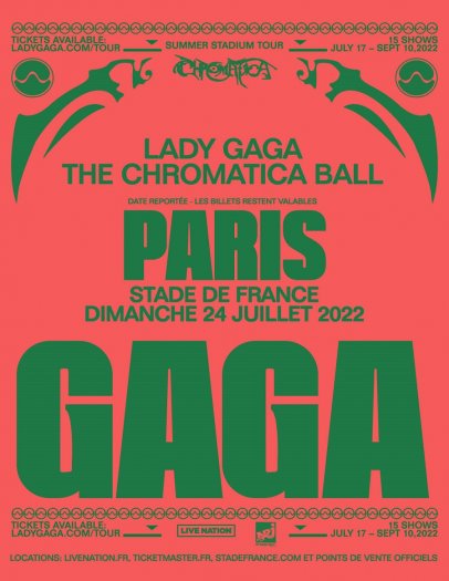 Lady Gaga en concert au Stade de France