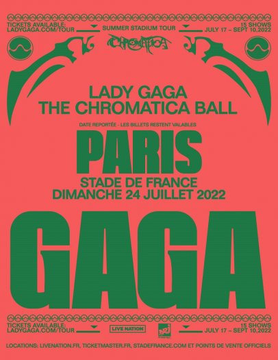 Lady Gaga en concert au Stade de France