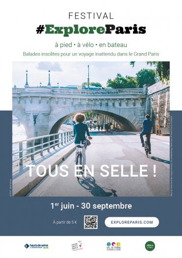 Affiche Festival Explore Paris 2022 - Tous en selle !