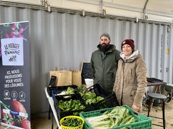 Brice et Floriance, cofondateurice du Potager du Grand Paname