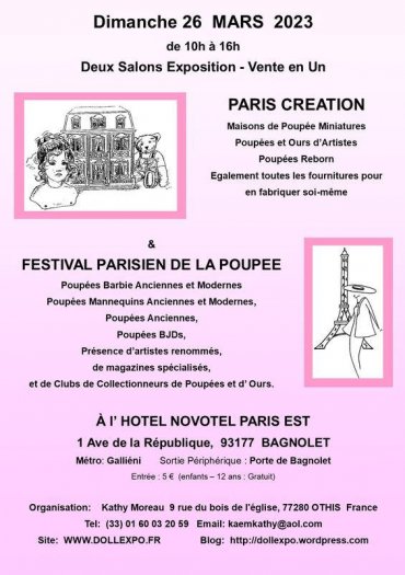 Paris cration et festival parisien de la poupe 2023
