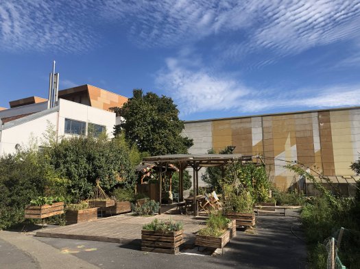 Les Laboratoires d'Aubervilliers 2023 - pergola et jardin