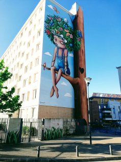 Fresco street art de Vinie en Romainville