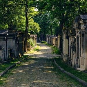 Un callejn en el cementerio