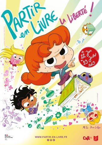Partir en livre 2023 - affiche par Diane le Feyer
