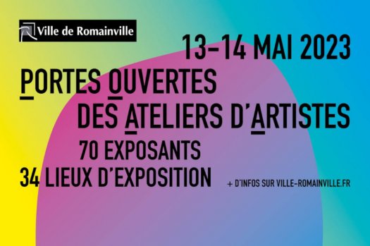 Portes ouvertes artistes POAA 2023  Romainville - affiche