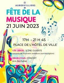 Fête de la musique 2023 à Aubervilliers