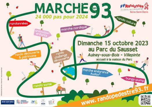 Marche 93 - 24000 pas - affiche 2023