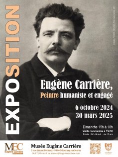 Affiche de l'exposition Eugne Carrire 2024-2025