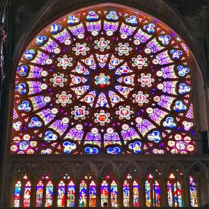 rosace de la Basilique Saint-Denis - cath�drale des gisants de rois