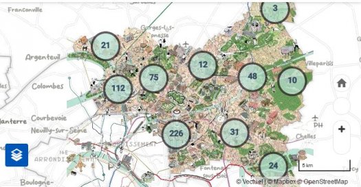Carte interactive In Seine-Saint-Denis
