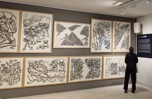 Bleu / Nuit : L'art aprs les camps, une exposition de Shelomo Selinger