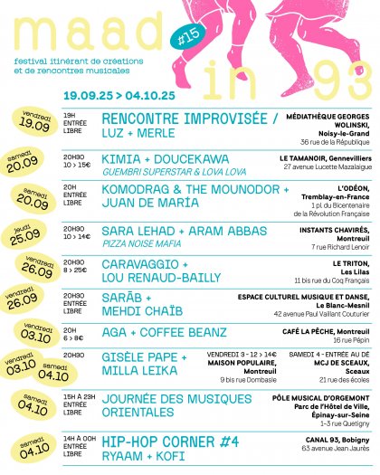 Festival Maad in 93