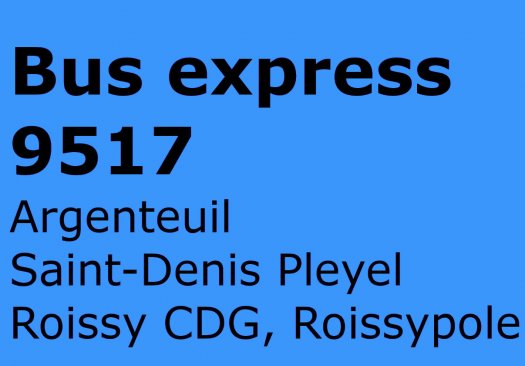 bus 9517 - argenteuil saint-denis pleyel Roissy CDG (picot provisoire cdt93)