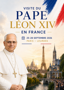 Le Pape L�on XIV au Stade de France