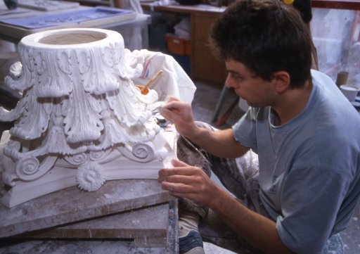 Molding workshop at the Louvre museum