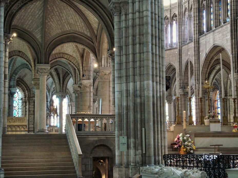 choeur et transept nord de la basilique de Saint-Denis