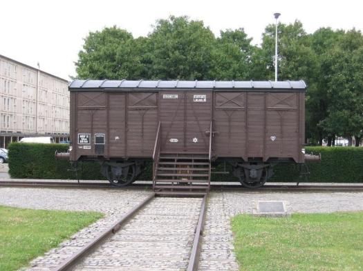 le wagon de la déportation à Drancy