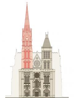 Remontage De La Fleche De La Cathedrale Basilique Saint Denis