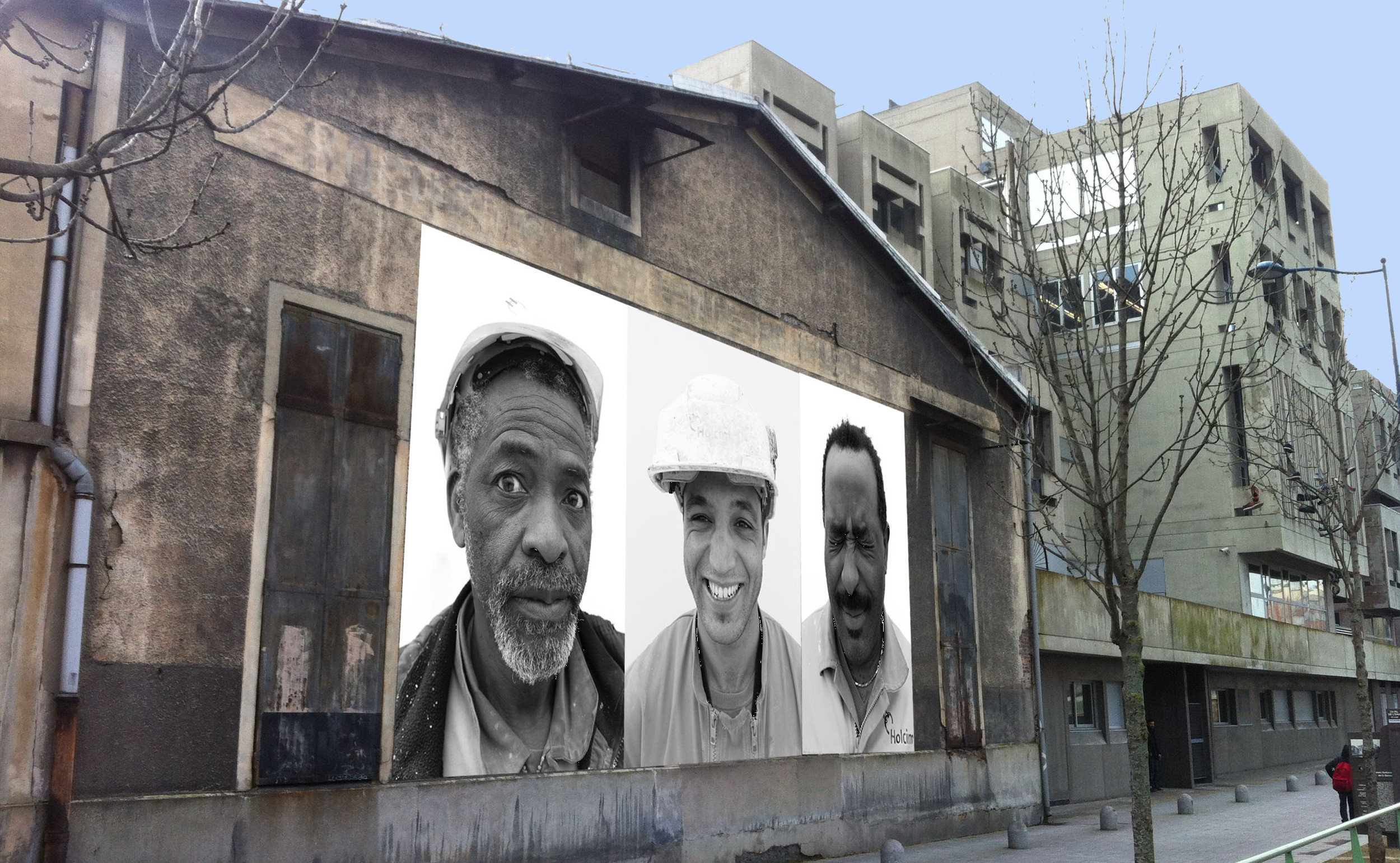 JR Inside Out portraits Holcim