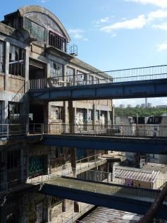 Bridges connecting the two buildings (September 2013)