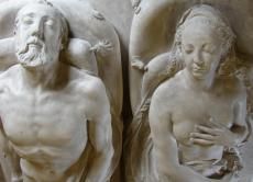 Recumbent statues of Henri II and Catherine of Médicis in the Basilica of Saint-Denis