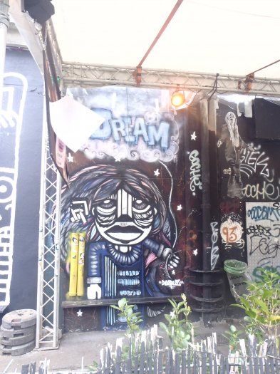 Mur Street art Point éphémère Da Cruz