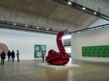 Jeff Koons à la galerie Gagosian Paris-Le Bourget