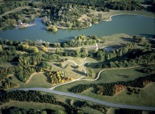 View of Parc Georges Valbon in La Courneuve