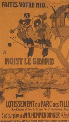 Affiche publicitaire pour un lotissement  Noisy-le-Grand