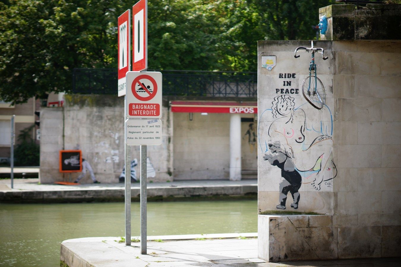 Street art Bassin de La Villette