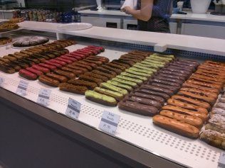 Eclairs gots chocolat, caf fraise, nutella, speculoos, pistache, orange...