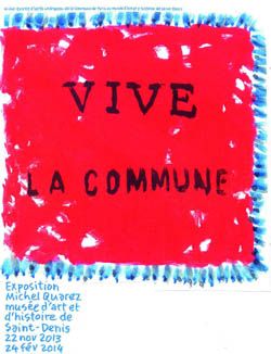 Michel Quarez, affiches le long de l'Ourcq