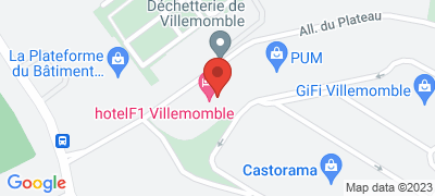 Formule 1 Villemomble, 8-12 alle du Plateau Z.A La Garenne, 93250 VILLEMOMBLE