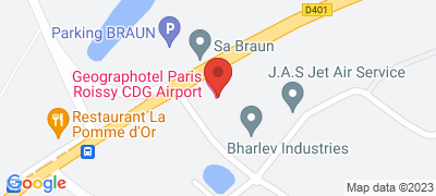 Geographotel Paris-Roissy CDG Airport, 1 bis rue de Paris, 77990 LE MESNIL-AMELOT